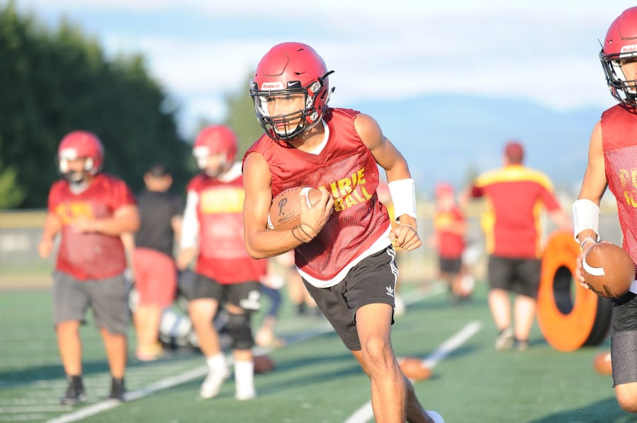 Prairie senior quarterback AJ Dixson expects to lead the Falcons’ offense in 2019 after leading Prairie to the playoffs last year.