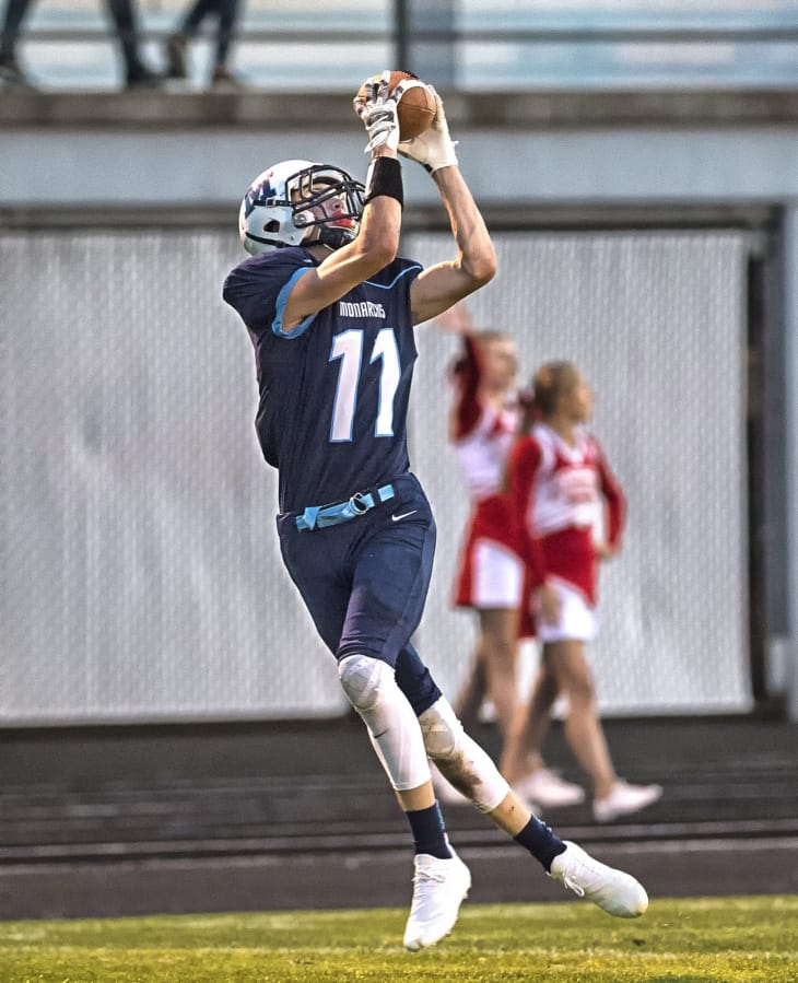 At 6-foot-5, Mark Morris receiver Jack Shipley is an inviting target. He caught 23 passes and five touchdowns last season.