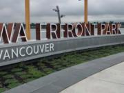 (Courtesy of the city of Vancouver)
Someone stole the T out of the sign at Vancouver Waterfront Park.