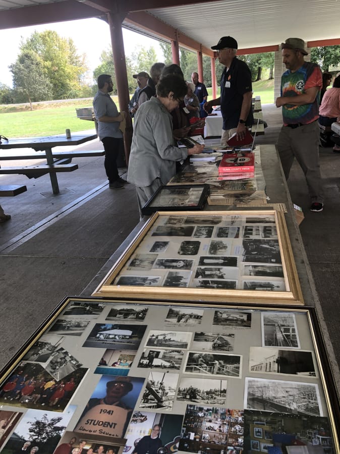 FRUIT VALLEY: Members of the online Facebook group “Growing up in Vancouver, WA” met for the first time Sept. 8 for a picnic at Vancouver Lake Regional Park. Around 60 people gathered, shared memorabilia and reminisced about their time growing up in the city.