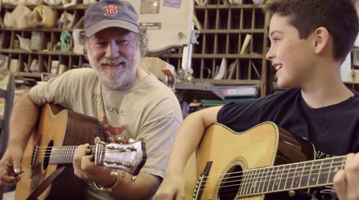 The heartwarming relationship between guitar-maker Wayne Henderson and admiring student Presley Barker is central to &quot;Fiddlin.&#039; &quot; (Contributed photo)