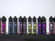 A selection of Dot Com Vapor E-liquid flavors are available for purchase at the store in east Vancouver. There are 31 flavors of the Dot Com Vapor e-liquid line, and more flavors to choose from other brands.