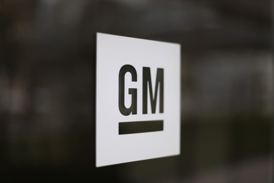 FILE - This May 16, 2014, file photo, shows the General Motors logo at the company’s world headquarters in Detroit. Under pressure from the federal government, General Motors is recalling more than 3.4 million big pickup trucks and SUVs in the U.S to fix a brake problem. The recall covers the Chevrolet Silverado and GMC Sierra 1500, 2500 and 3500 pickups from the 2014 through 2018 model years. GM says a pump in the power-assist brakes can put out less vacuum than needed, increasing stopping distance and the risk of a crash.