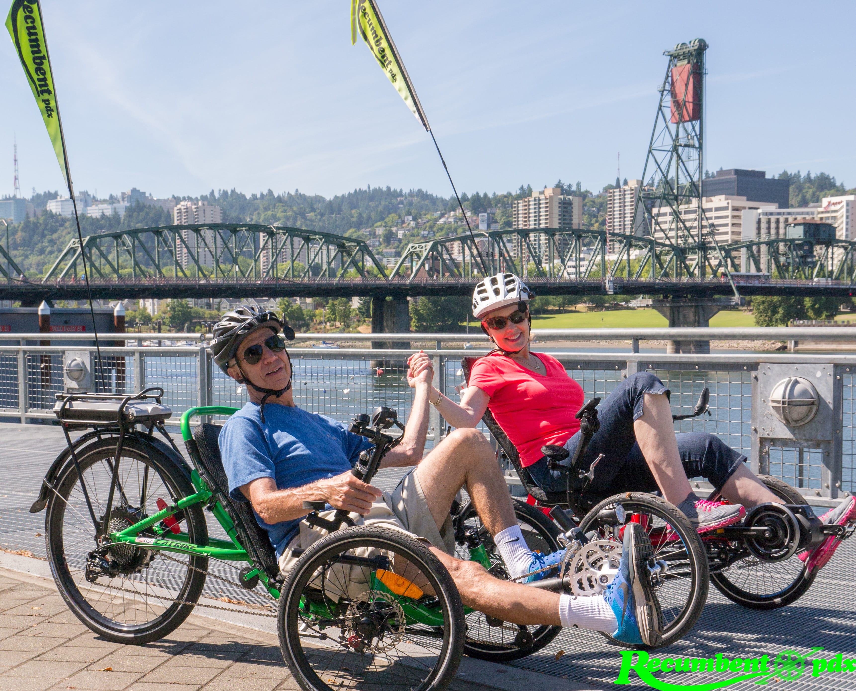 Recumbent Trikes offer a wonderful way to enjoy the Portland Waterfront at any age