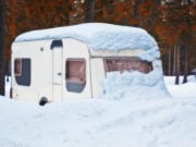 Without proper weatherization, cold weather and heavy snow could damage your RV