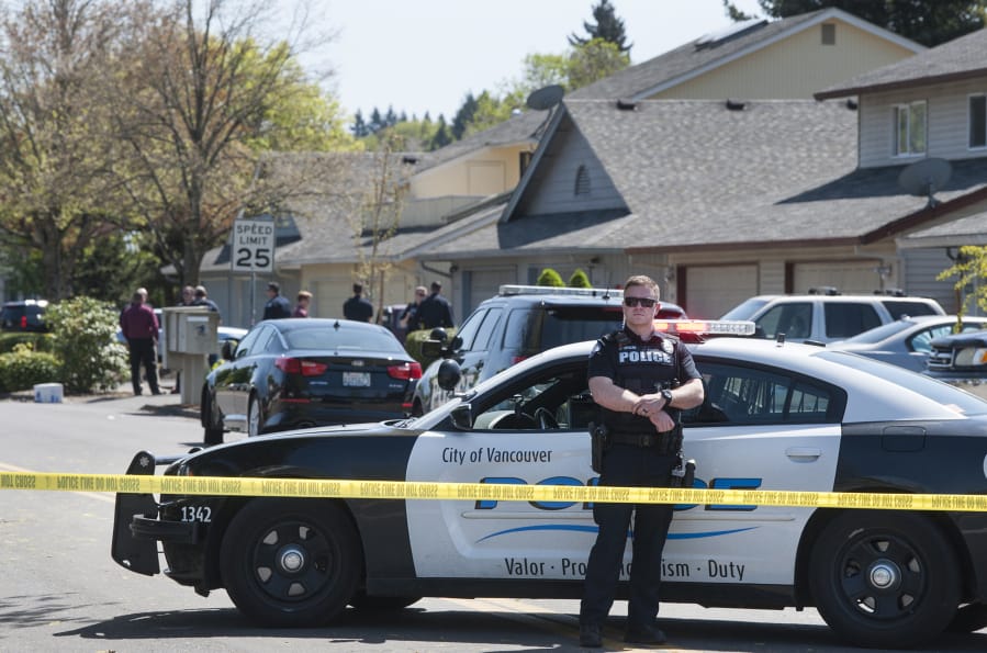 Both violent and property crimes increased in Vancouver in 2018 from the previous year, according to annual FBI data. Vancouver Police barricade Caples Avenue north of Fourth Plain Boulevard after a drive-by shooting April 23, 2018.