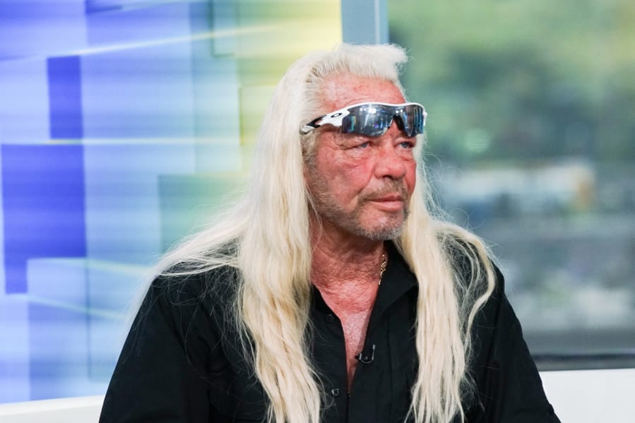 TV personality Duane Chapman, aka &quot;Dog the Bounty Hunter,&quot; visits &quot;Fox &amp; Friends&quot; at Fox Studios on Aug. 28 in New York.