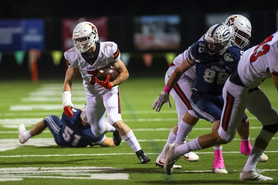 Camas&#039;s Tyler Forner rushed for 162 yards on 18 carries, including a 78-yard touchdown run and two pivotal first-down runs on the Papermakers&#039; final drive to seal the victory.