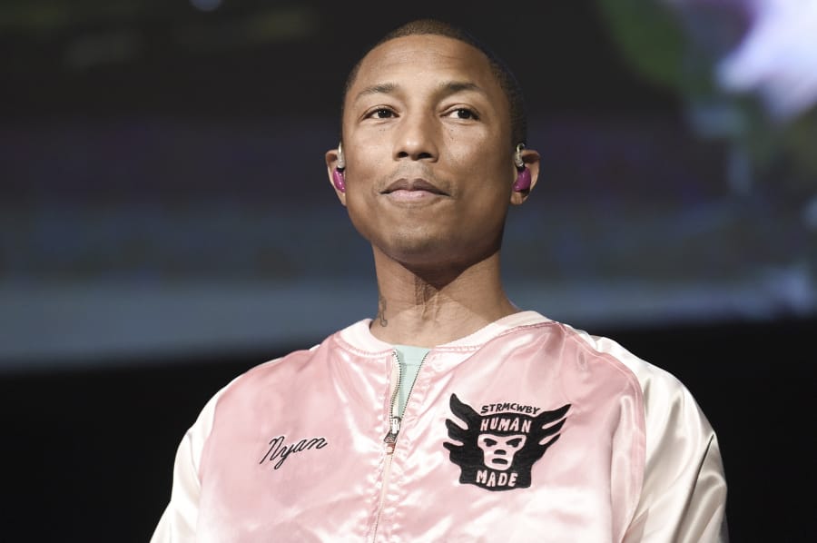 In this April 22, 2017 file photo, Pharrell Williams performs at To the Rescue! Los Angeles Human Society Benefit in Los Angeles.