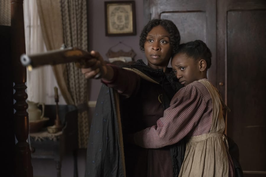 Cynthia Erivo, left, with Aria Brooks, stars as Harriet Tubman in &quot;Harriet.&quot; MUST CREDIT: Glen Wilson/Focus Features (Glen Wilson/Focus Features)