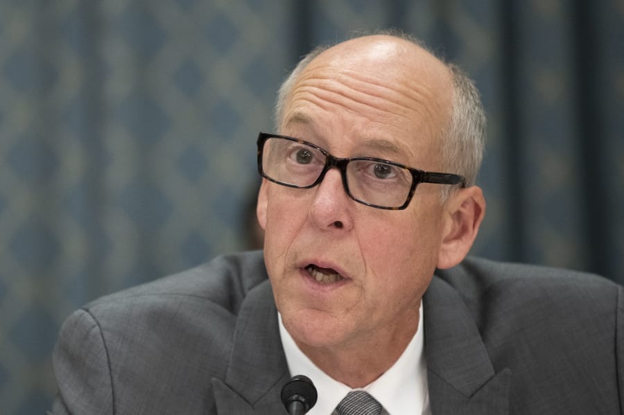 FILE - In this Sept. 25, 2019, file photo, House Subcommittee on Health of the Committee on Energy and Commerce ranking member Rep. Greg Walden, R-Ore., speaks during a legislative hearing on &quot;making prescription drugs more affordable&quot; on Capitol Hill in Washington. Walden is retiring from Congress and will not seek election to a 12th term.