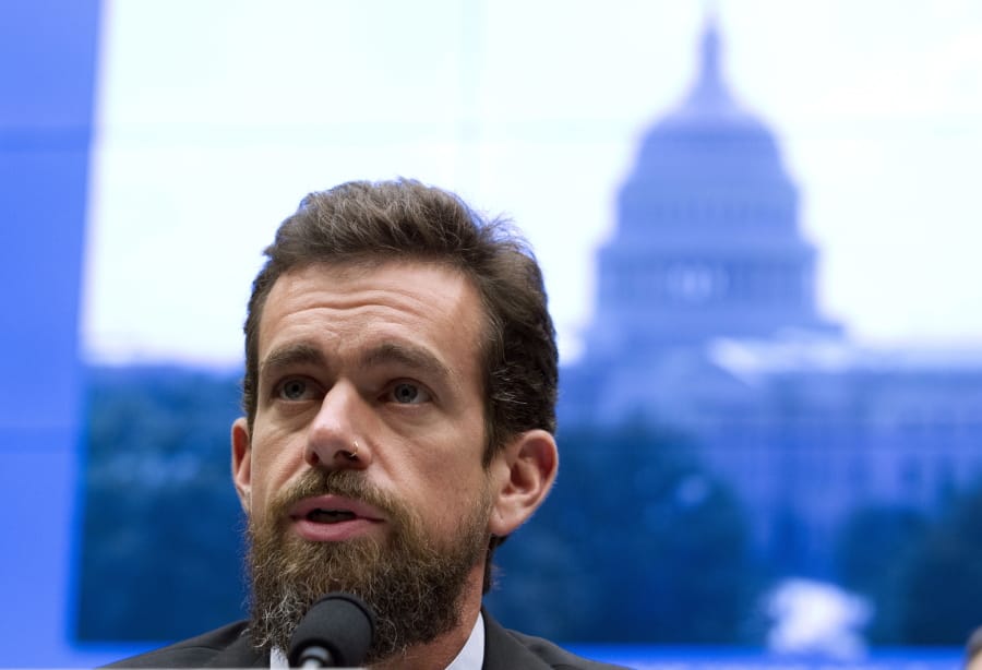 FILE - In this Sept. 5, 2018, file photo Twitter CEO Jack Dorsey testifies before the House Energy and Commerce Committee in Washington. &quot;While internet advertising is incredibly powerful and very effective for commercial advertisers, that power brings significant risks to politics, where it can be used to influence votes to affect the lives of millions,&quot; Dorsey said Wednesday, Oct. 30, 2019, in a series of tweets announcing Twitters new policy of banning all political advertising from its service.