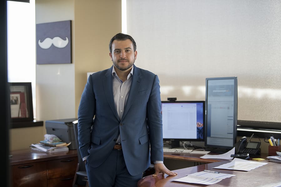 ZoomInfo CEO Henry Schuck, whose company is one of the fastest growing in the county, is pictured in his downtown office. The Vancouver-based form, formerly known as DiscoverOrg, has filed for an IPO.