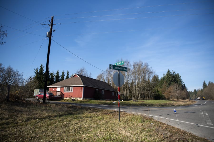 One of four Clark County properties up for auction as part of the receivership of the American Equities mortgage funds, is pictured along N.E. Lewisville Highway in Battle Ground on Nov. 4. The other properties are undeveloped.