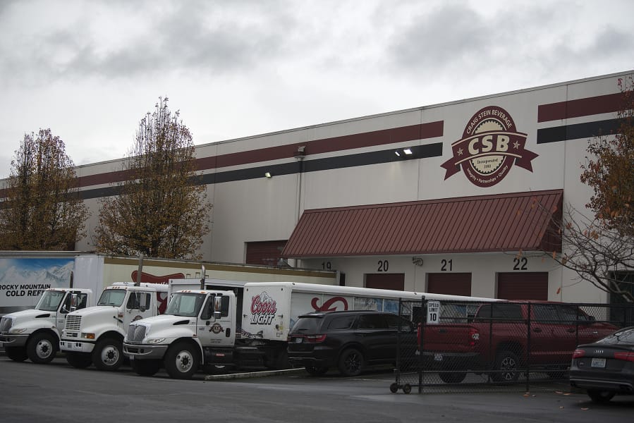 The Craig Stein Beverage distribution facility in Vancouver is at 5408 N.E. 88th St., as seen Monday morning. The company has submitted plans to build a bigger facility in east Vancouver.