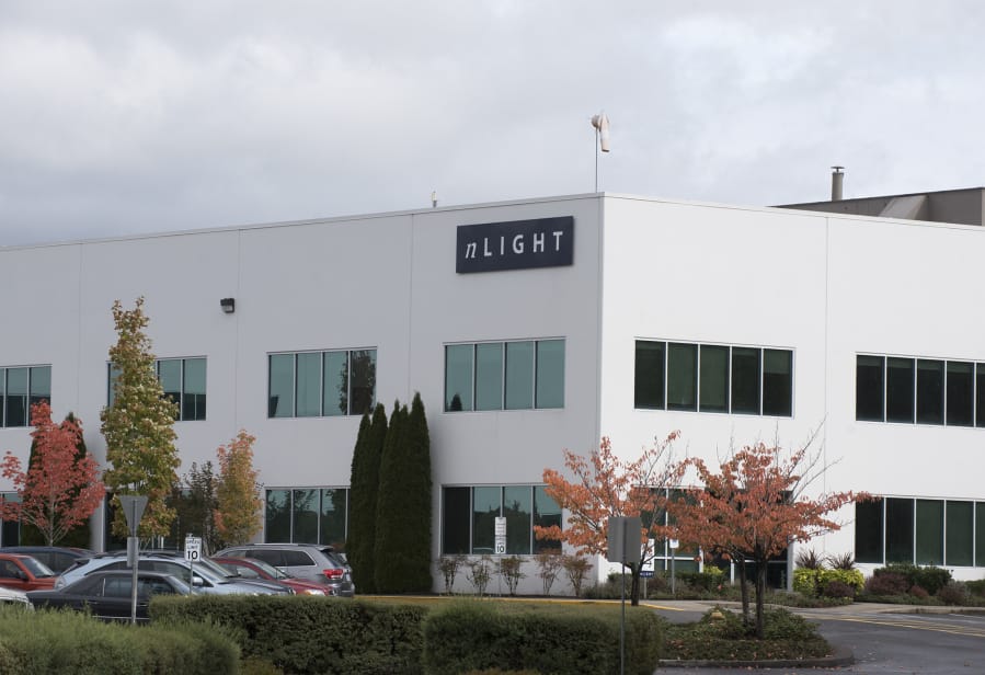 nLIGHT, a company in Vancouver that produces semiconductor diode laser products, is pictured in October 2017.