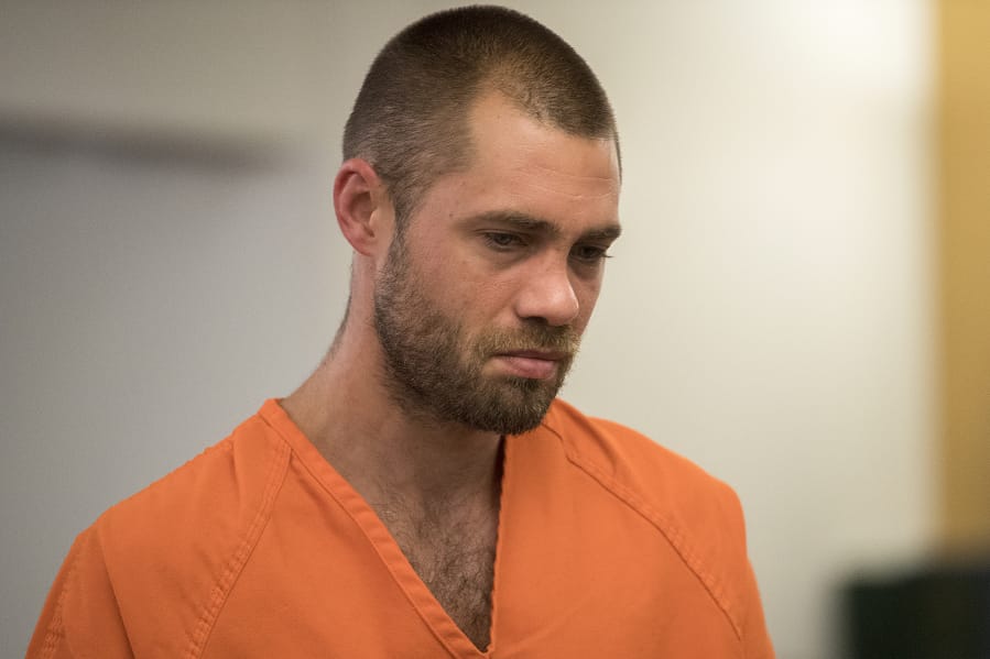 Daniel Scott Berry makes a first appearance July 23 in Clark County Superior Court in connection with a fatal crash involving a motorcyclist in Battle Ground. Berry was sentenced Wednesday to nearly eight years in prison.
