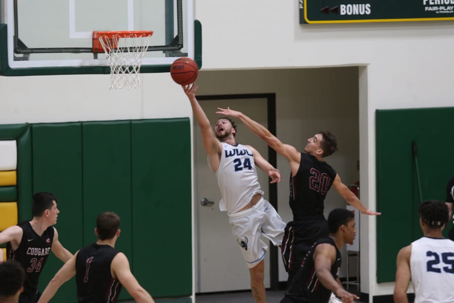 Western Washington&#039;s Trevor Jasinsky (24)  was named Great Northwest Athletic Conference player of the week for Nov. 11-18. The senior from Camas averaged 26.0 points per game over three games.
