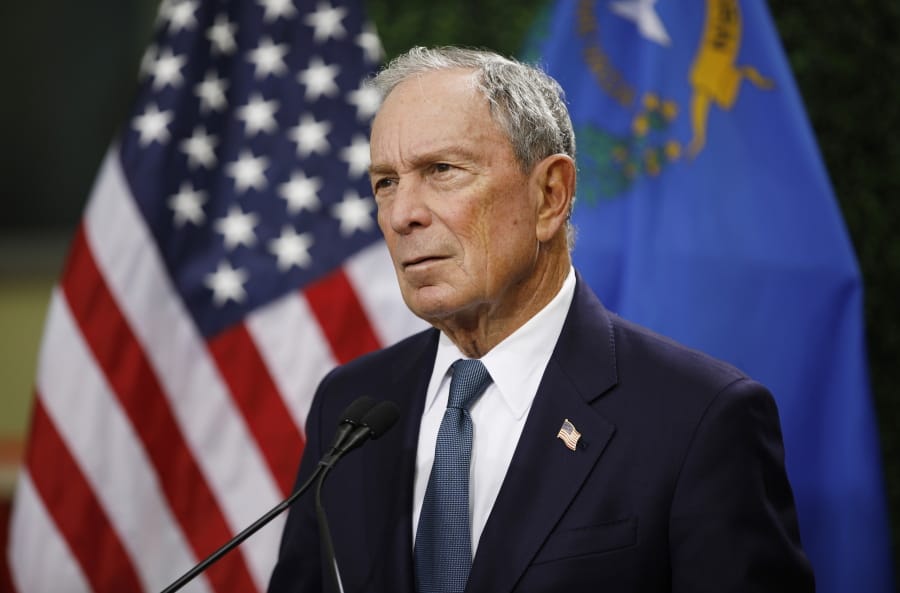 FILE - In this Feb. 26, 2019, file photo, former New York City Mayor Michael Bloomberg speaks at a news conference at a gun control advocacy event in Las Vegas. Tennessee&#039;s top election officials say Bloomberg has requested a petition that would require securing 2,500 signatures from registered voters in less than a month if he wants to qualify for the state&#039;s Democratic presidential primary ballot. The secretary of state&#039;s office confirmed Wednesday, Nov. 13, that Bloomberg requested the ballot petition earlier this week.