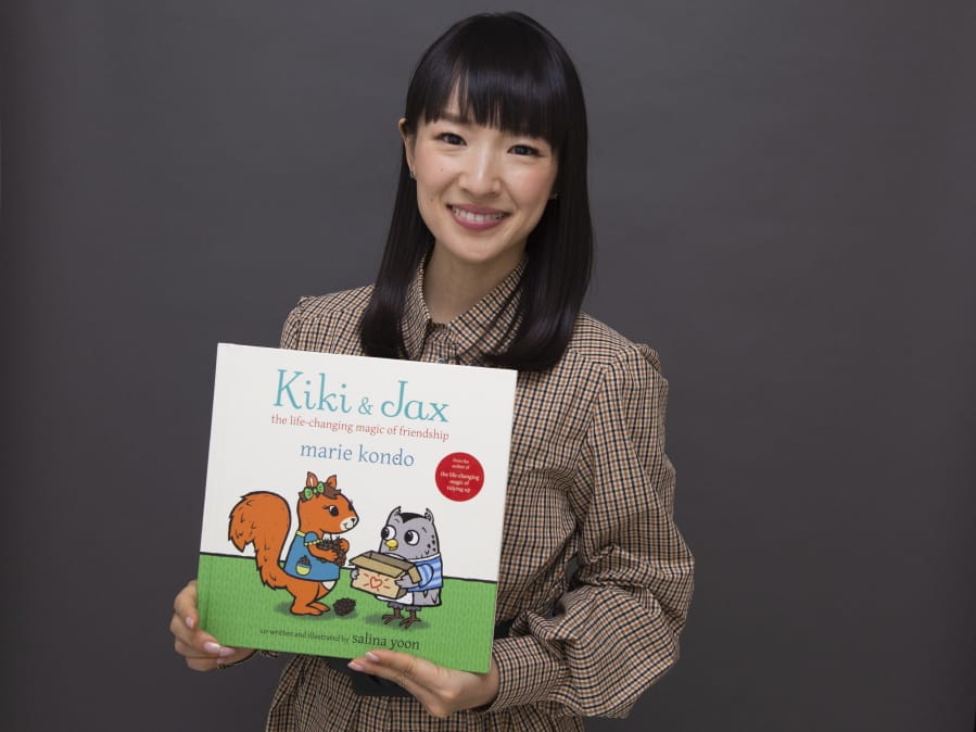 Author and television personality Marie Kondo poses for a portrait to promote her children&#039;s book &quot;Kiki &amp; Jax: The Life-Changing Magic of Friendship&quot; on Monday, Nov. 4, 2019, in New York.