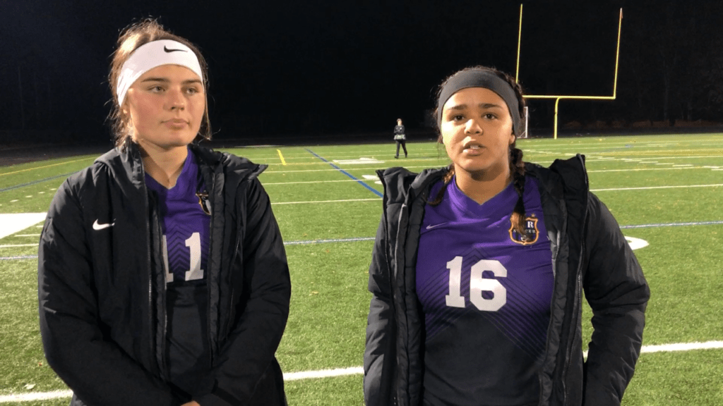 Columbia River sophomore Ella Osborne, left, had a goal and an assist and Chieftain senior Shalece Easley had two goals in the Chieftains' 5-1 win over Washougal on Saturday at Chieftain Stadium.
