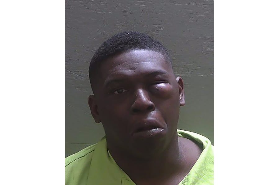 This Nov. 8, 2019 booking photo released by Escambia County Jail shows Ibraheem Yazeed in Pensacola, Fla. Authorities have arrested the man wanted in the disappearance of UFC heavyweight Walt Harris&#039; stepdaughter. Jail records show Yazeed was arrested in Florida and booked into the Escambia County Jail early Friday, Nov. 8, 2019. He&#039;s charged with first-degree kidnapping in the disappearance of 19-year-old Aniah Blanchard, who was last seen at a gas station in Auburn, Alabama, on Oct. 23.