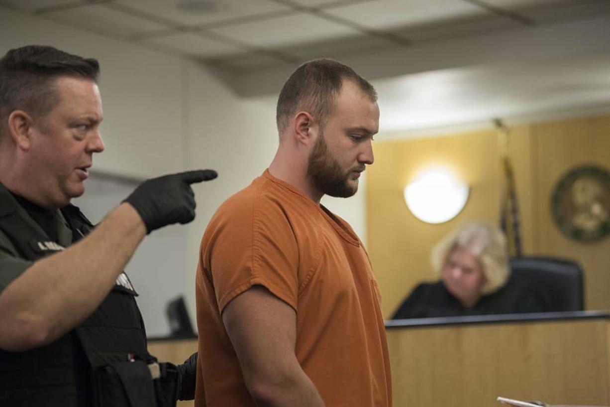 David Y. Bogdanov makes a first appearance in connection with the death of Nikki Kuhnhausen in Clark County Superior Court on Wednesday morning, Dec. 18, 2019.