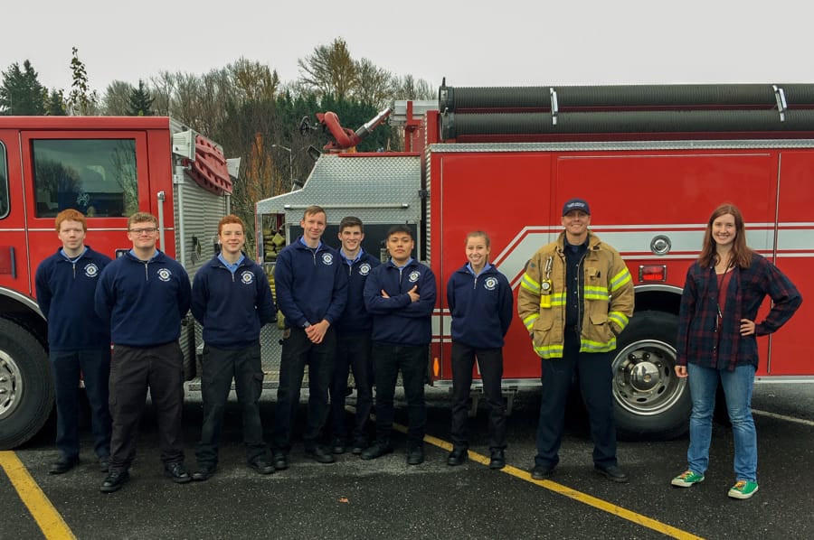 WOODLAND: Woodland Public Schoolsi Family Community Resource Center worked with Clark County Fire &amp; Rescue to raise winter coats for students at Drive for Coats on Nov.
