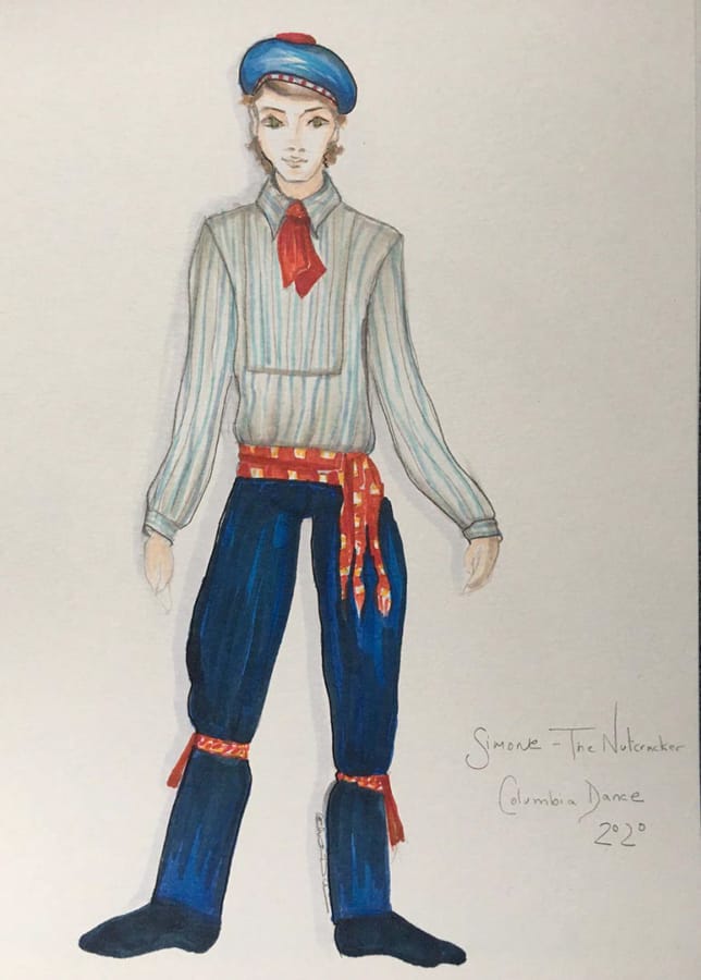 A costume design concept for a new, localized version of &quot;The Nutcracker&quot; to be performed by Columbia Dance starting in 2020. The costumes are being created by Christine Darch, a New York-based designer, and paid for with a new public grant program open to local art and culture organizations.