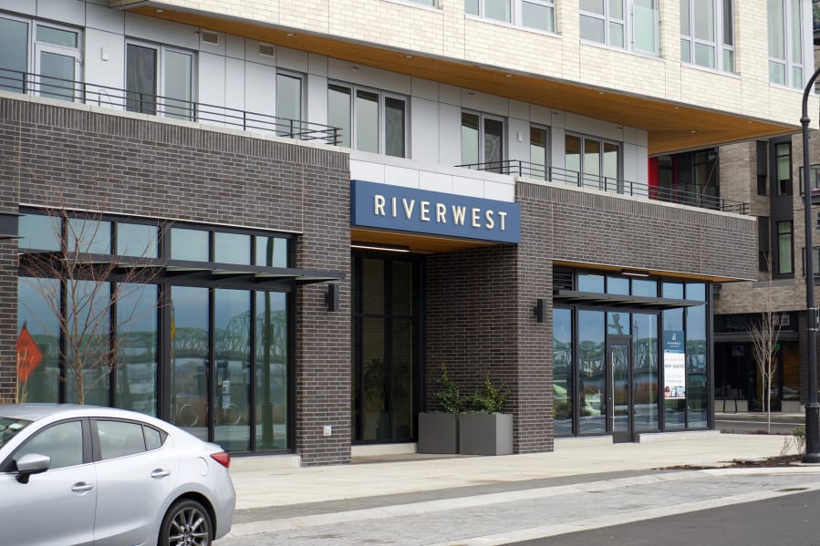 The RiverWest building at The Waterfront Vancouver in the first half of 2020.