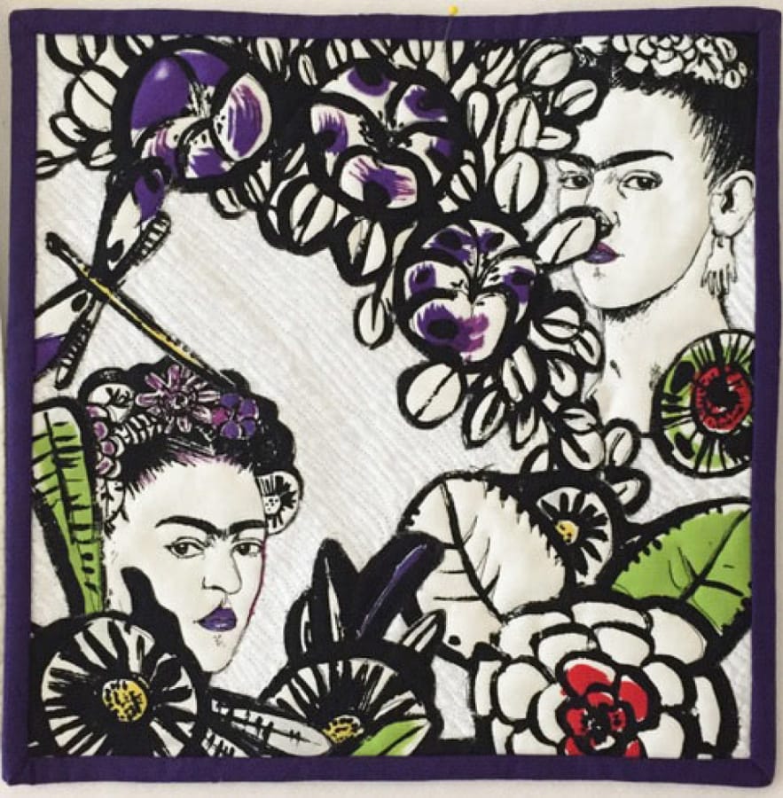 Second Story Gallery in Camas is featuring &quot;Whispers in the Wind,&quot; an exhibit of fiber art from the Vagabonds quilting group, including this piece by Audrey Prothero, &quot;In Freda&#039;s Garden.&quot; (Contributed photo)