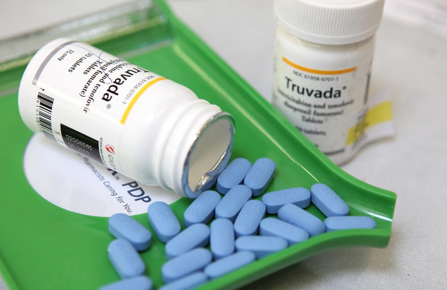 Bottles of antiretroviral drug Truvada are displayed at Jack&#039;s Pharmacy on Nov. 23, 2010, in San Anselmo, Calif.