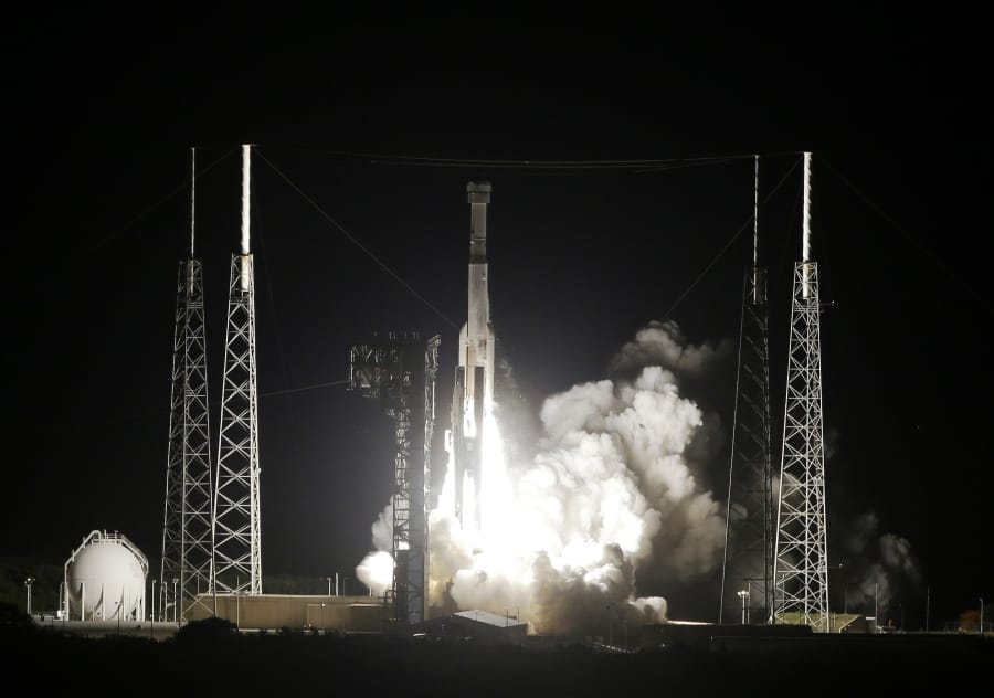 A United Launch Alliance Atlas V rocket carrying the Boeing Starliner crew capsule on an orbital flight test to the International Space Station lifts off Friday from Space Launch Complex 41 at Cape Canaveral Air Force Station in Cape Canaveral, Fla.