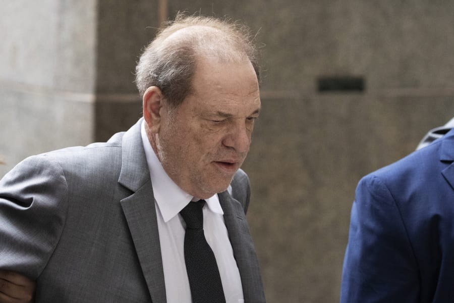 Harvey Weinstein arrives at court for a bail hearing, Friday, Dec. 6, 2019 in New York.