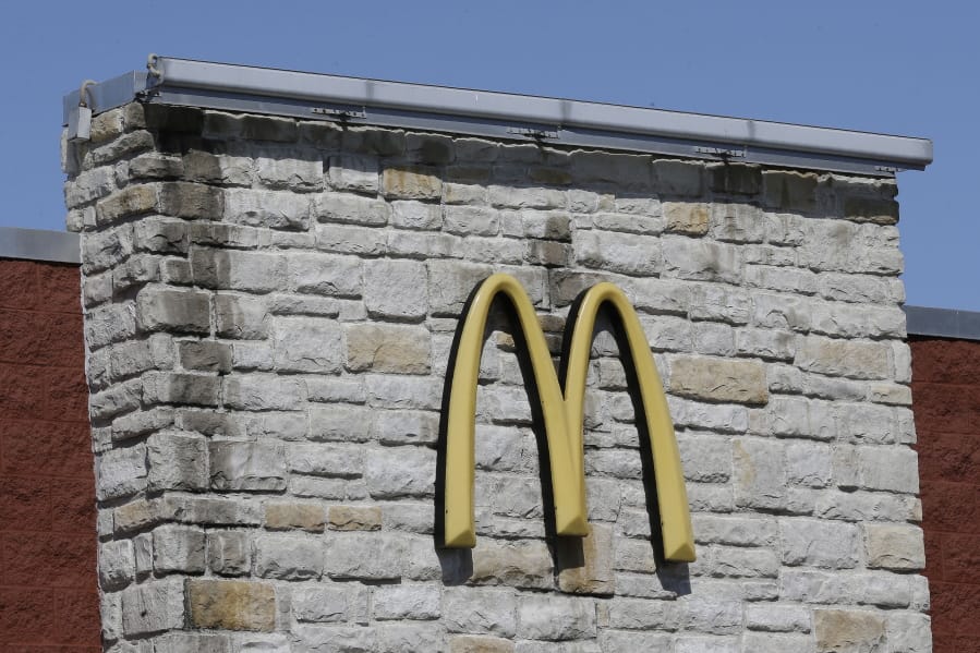 FILE - This Oct. 17, 2019, file photo shows the exterior of a McDonald&#039;s restaurant in Mebane, N.C. The National Labor Relations Board has ruled in McDonald&#039;s favor in a long-running case filed by 20 workers who faced retaliation for trying to unionize. The board says it favors a settlement that will require McDonald&#039;s franchisees to pay back wages to the affected workers.