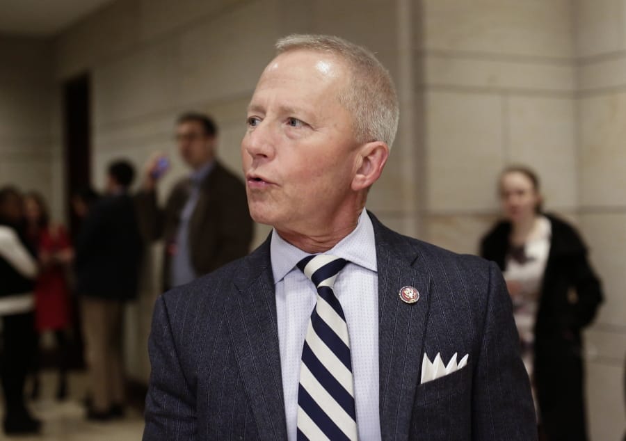 In this file photo from Jan. 3, 2019, Rep. Jeff Van Drew, D-N.J., arrives for a classified briefing on Capitol Hill in Washington. Van Drew, a Democrat who plans to switch and become a Republican, has said he plans to vote this week against impeaching President Donald Trump.The freshman represents a southern New Jersey district that Trump carried in 2016 and was expected to face a difficult reelection next year. (AP Photo/J.
