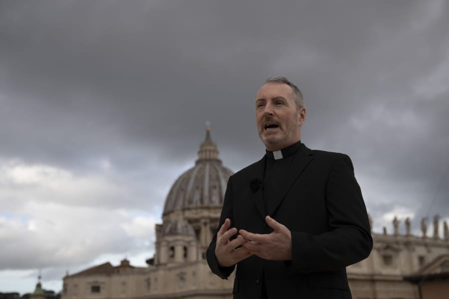 In this Monday, Dec. 9, 2019 photo, Monsignor John Kennedy, the head of the Congregation for the Doctrine of the Faith discipline section, speaks during an interview on the terrace of the section&#039;s offices at the Vatican. &quot;We&#039;re effectively seeing a tsunami of cases at the moment, particularly from countries where we never heard from (before),&quot; Kennedy said, referring to allegations of abuse that occurred for the most part years or decades ago.