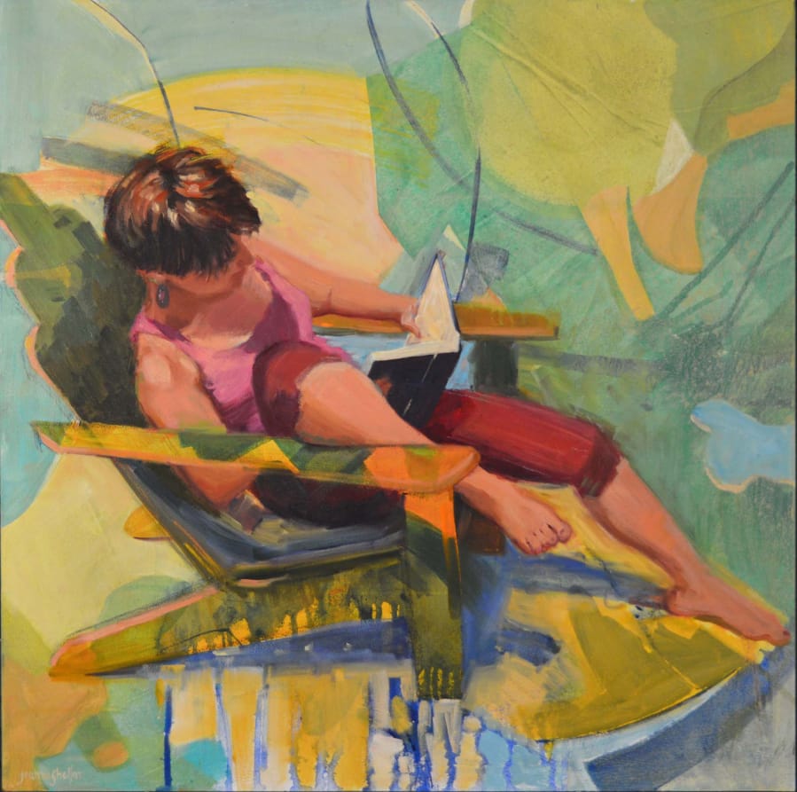 Art on the Boulevard&#039;s December exhibit is a group show entitled &quot;A Focus on the Figure,&quot; featuring works by four artists, including the above &quot;Pigment of Imagination&quot; by Joanne Shellan.
