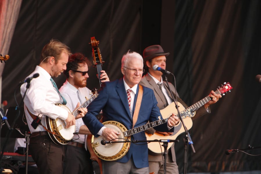 Comedian and musician Steve Martin performs at Snowden Grove Amphitheater in 2013 with the Steep Canyon Rangers in Southhaven, Miss.