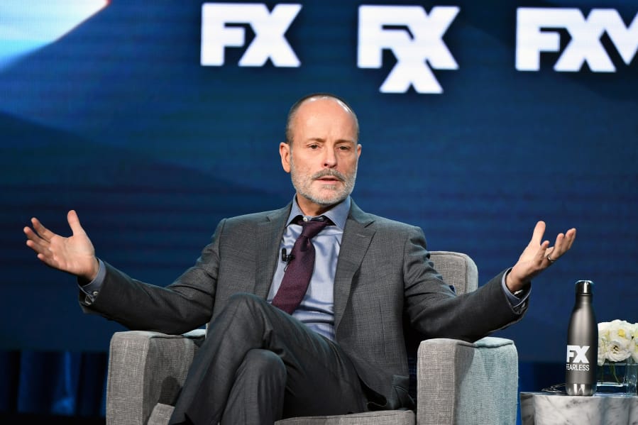Chairman of FX Network and FX Productions John Landgraf speaks during the FX segment of the 2020 Winter TCA Tour at The Langham Huntington, Pasadena on Jan. 9 in Pasadena, Calif.