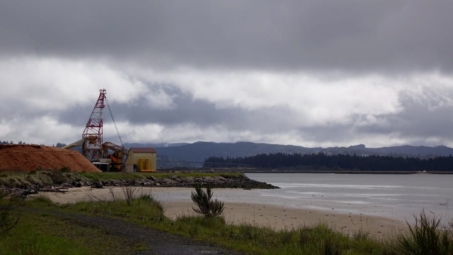 A view of Coos Bay from a spot where Jordan Cove LNG terminal ship will be excavated if approved by regulators.