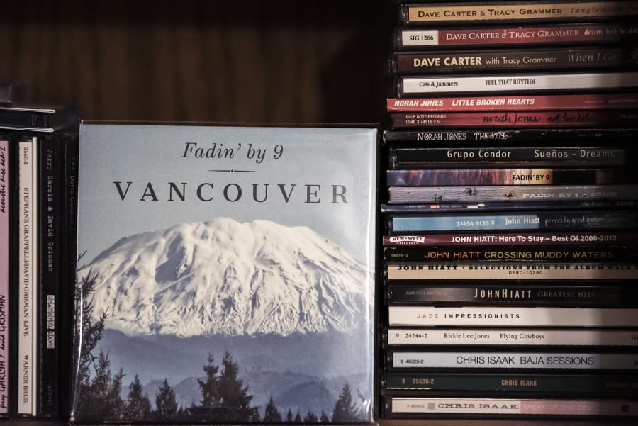 Fadin&#039; by 9&#039;s new album, &quot;Vancouver,&quot; features a photo of Mount St. Helens that was snapped on the campus of Washington State University Vancouver.