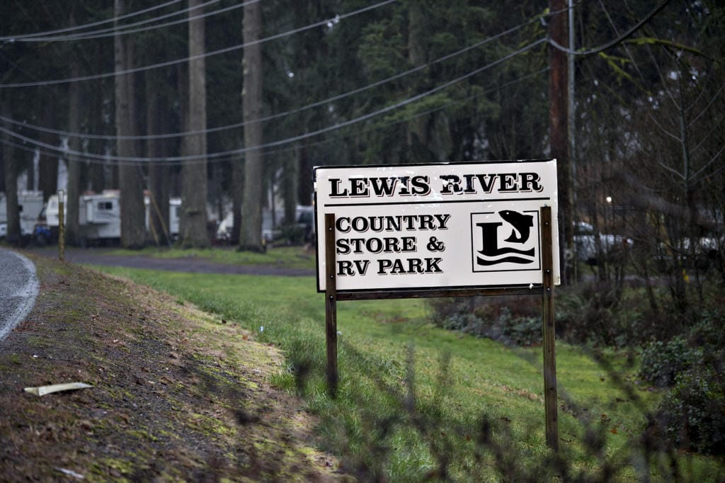 Power lines run along the exterior of the property for the Lewis River Country Store &amp; RV Park in Woodland on, Jan. 22, 2020.