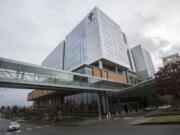 Providence Regional Medical Center Everett where a man with the first case of Wuhan coronavirus in the United States is being treated on Tuesday, Jan. 21, 2020, in Everett, Wash. A U.S. resident who recently returned from a trip to central China has been diagnosed with the new virus. Health officials said Tuesday that the man returned to the Seattle area in the middle of last week after traveling to the Wuhan area, where the outbreak began.