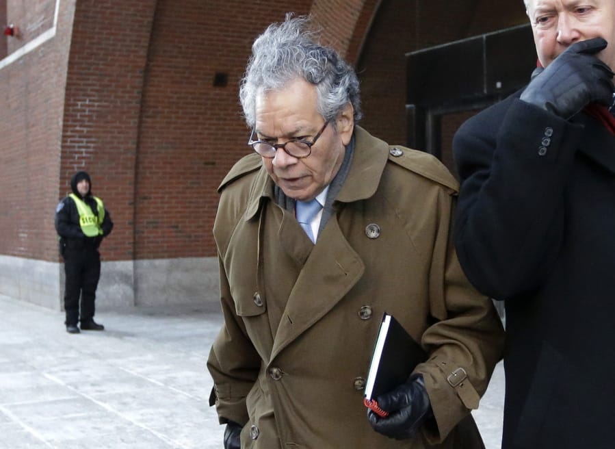 FILE - In this Jan. 30, 2019, file photo, Insys Therapeutics founder John Kapoor leaves federal court in Boston. Kapoor is scheduled to be sentenced in Boston&#039;s federal court Thursday, Jan. 23, 2020, after he was convicted in a bribery and kickback scheme that prosecutors said helped fuel the opioid crisis.