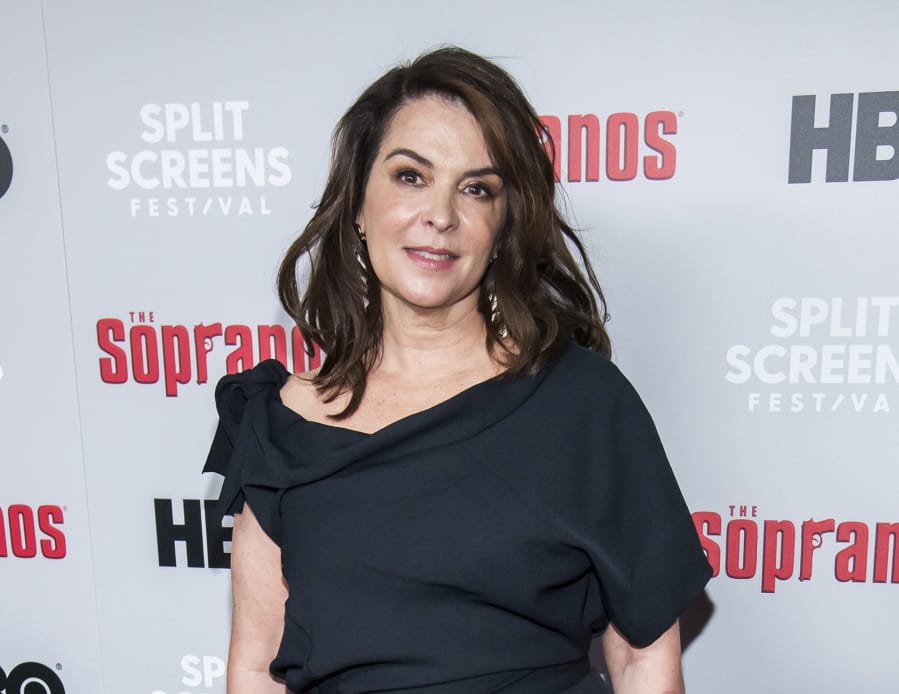 FILE - In this Jan. 9, 2019, file photo, Annabella Sciorra attends HBO&#039;s &quot;The Sopranos&quot; 20th anniversary at the SVA Theatre in New York. Sciorra is set to confront Harvey Weinstein at his New York City rape trial, more than a quarter-century after she says he pinned her to a bed and raped her. She is expected to testify Thursday, Jan. 23, 2020.