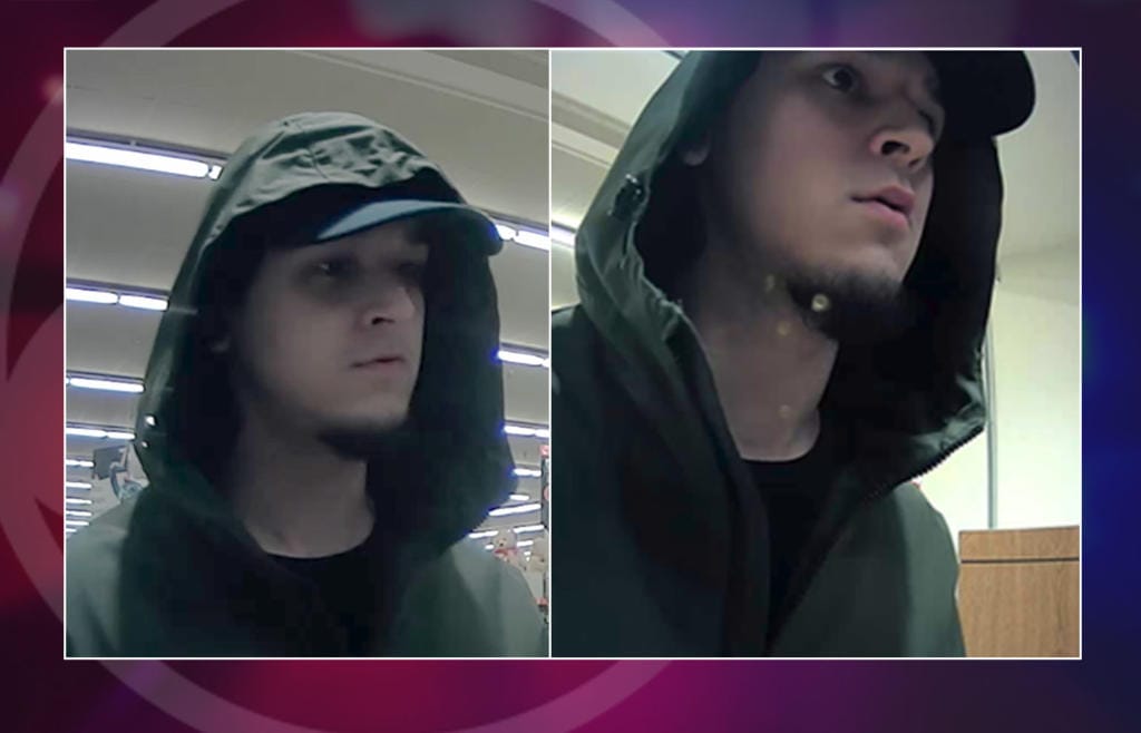 The Clark County Sheriff's Office is looking for a suspect in connection with a robbery at Alaska USA Federal Credit Union Branch located within the Salmon Creek Albertsons.