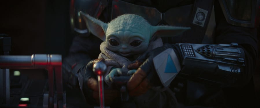 The Child (commonly referred to as Baby Yoda) in a scene from the Disney+ series &quot;The Mandalorian.&quot; (Lucasfilm)
