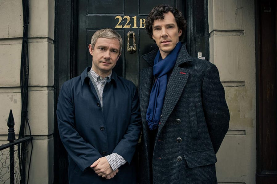 Martin Freeman and Benedict Cumberbatch in &quot;Sherlock.&quot; (PBS)