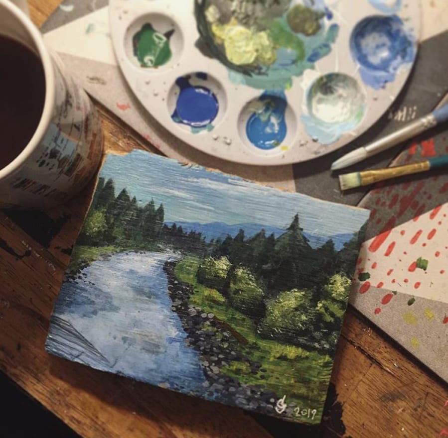 Niche Wine Bar presents the Northwest landscapes of Columbia River High School senior Grace Janku, exhibited for sale as a benefit for St. Jude Children&#039;s Hospital as part of her school&#039;s engagement outreach program. Janku&#039;s art will be on display through February.